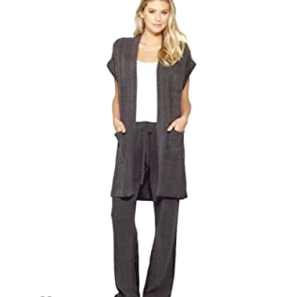 Barefoot Dreams Sweaters - NWT Barefoot Dreams Cozy Chic Ultra Lite Sleeveless Cardigan